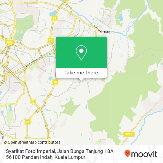 Syarikat Foto Imperial, Jalan Bunga Tanjung 18A 56100 Pandan Indah map