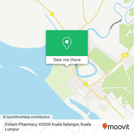 D'Alam Pharmacy, 45000 Kuala Selangor map