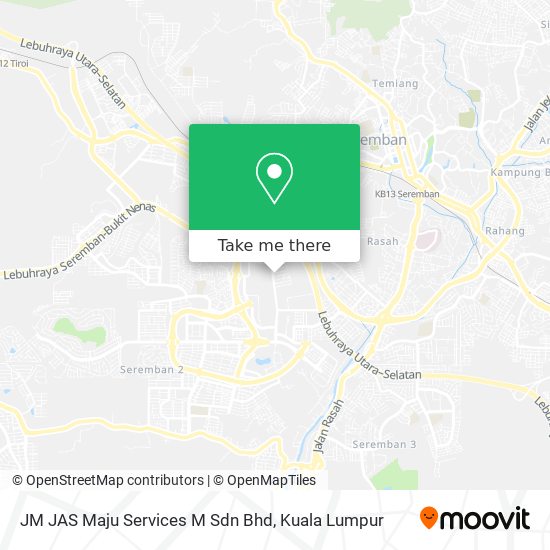 Peta JM JAS Maju Services M Sdn Bhd