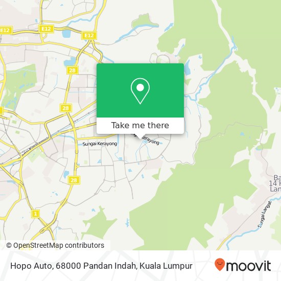 Hopo Auto, 68000 Pandan Indah map