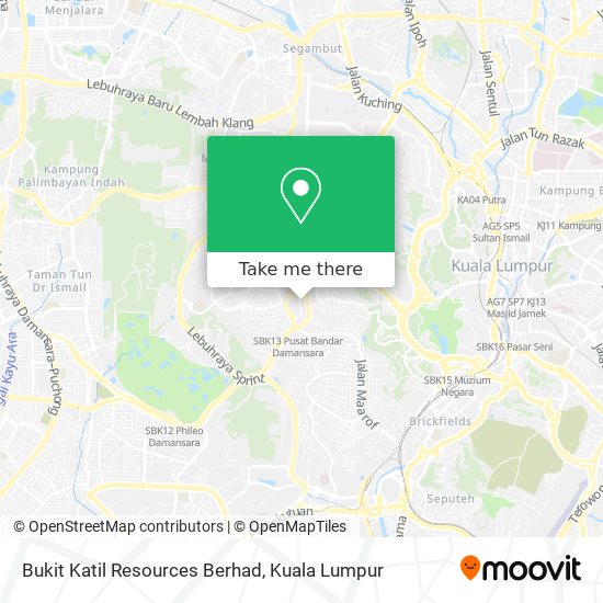 Peta Bukit Katil Resources Berhad