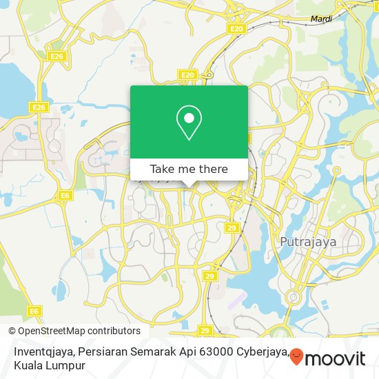 Inventqjaya, Persiaran Semarak Api 63000 Cyberjaya map