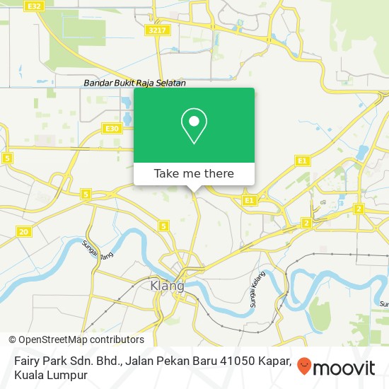 Fairy Park Sdn. Bhd., Jalan Pekan Baru 41050 Kapar map