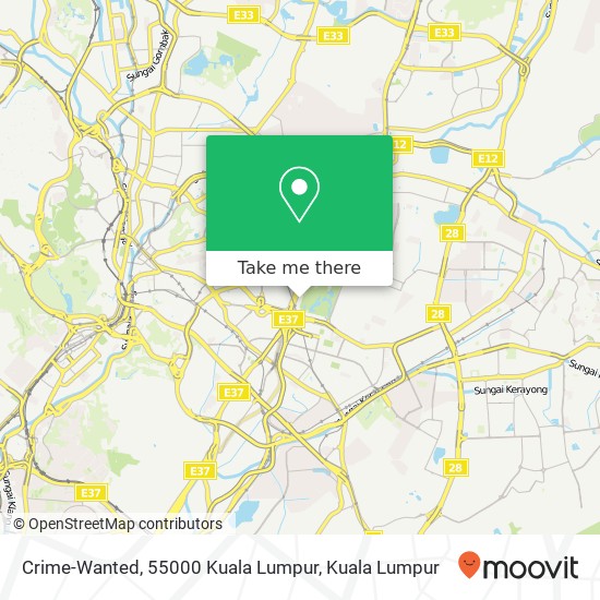 Peta Crime-Wanted, 55000 Kuala Lumpur