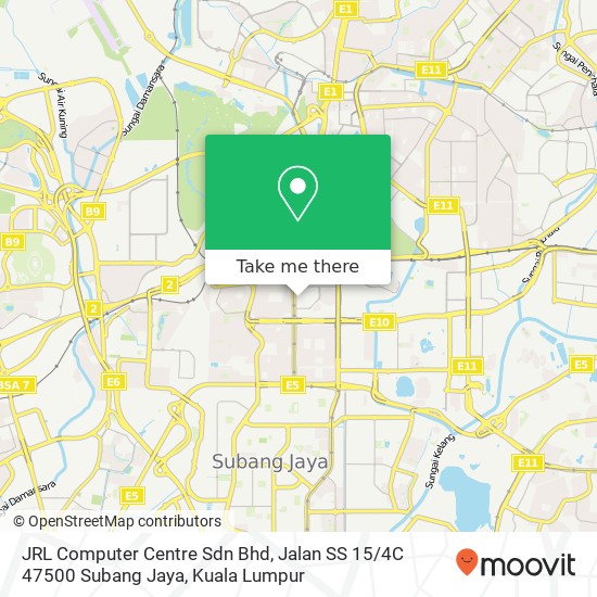 JRL Computer Centre Sdn Bhd, Jalan SS 15 / 4C 47500 Subang Jaya map