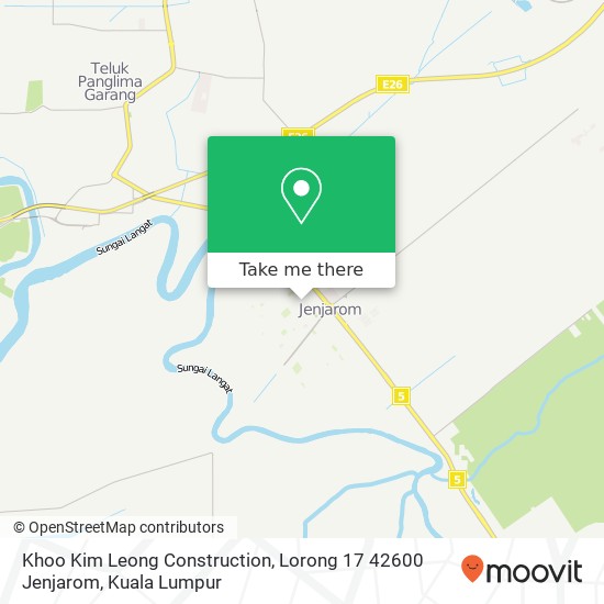 Khoo Kim Leong Construction, Lorong 17 42600 Jenjarom map