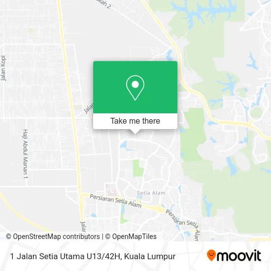 1 Jalan Setia Utama U13/42H map