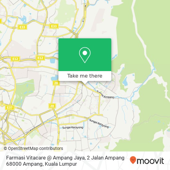 Farmasi Vitacare @ Ampang Jaya, 2 Jalan Ampang 68000 Ampang map