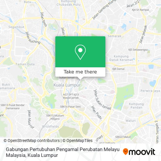 Peta Gabungan Pertubuhan Pengamal Perubatan Melayu Malaysia