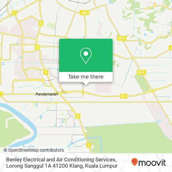 Benley Electrical and Air Conditioning Services, Lorong Sanggul 1A 41200 Klang map