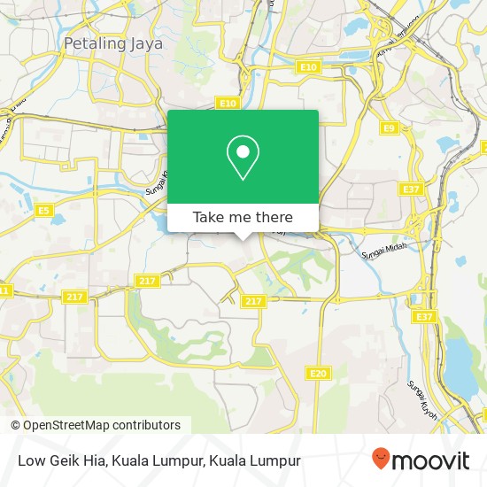 Low Geik Hia, Kuala Lumpur map