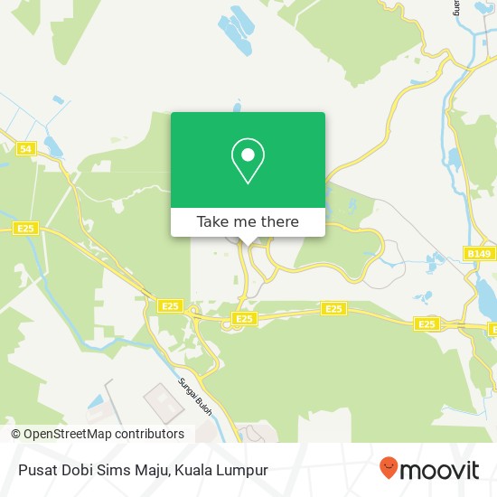 Pusat Dobi Sims Maju map