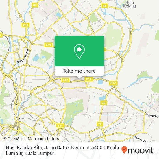 Peta Nasi Kandar Kita, Jalan Datok Keramat 54000 Kuala Lumpur