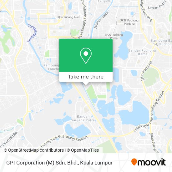 GPI Corporation (M) Sdn. Bhd. map