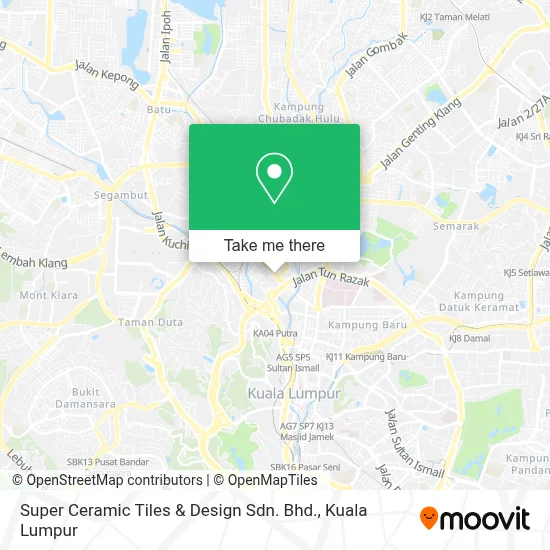 Super Ceramic Tiles & Design Sdn. Bhd. map