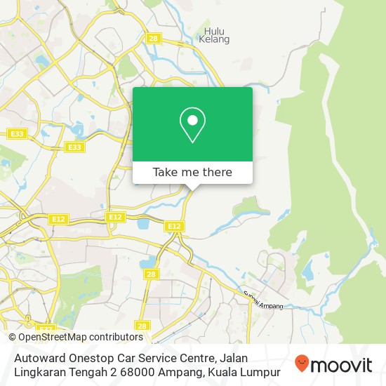 Autoward Onestop Car Service Centre, Jalan Lingkaran Tengah 2 68000 Ampang map