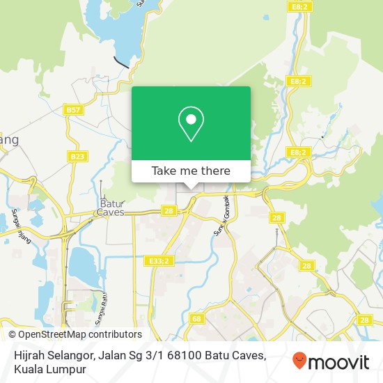 Hijrah Selangor, Jalan Sg 3 / 1 68100 Batu Caves map