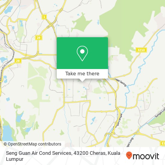 Seng Guan Air Cond Services, 43200 Cheras map