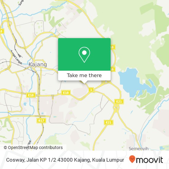 Cosway, Jalan KP 1 / 2 43000 Kajang map