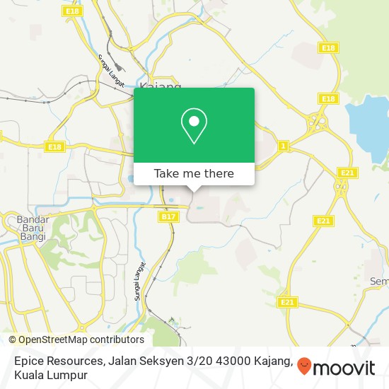 Epice Resources, Jalan Seksyen 3 / 20 43000 Kajang map