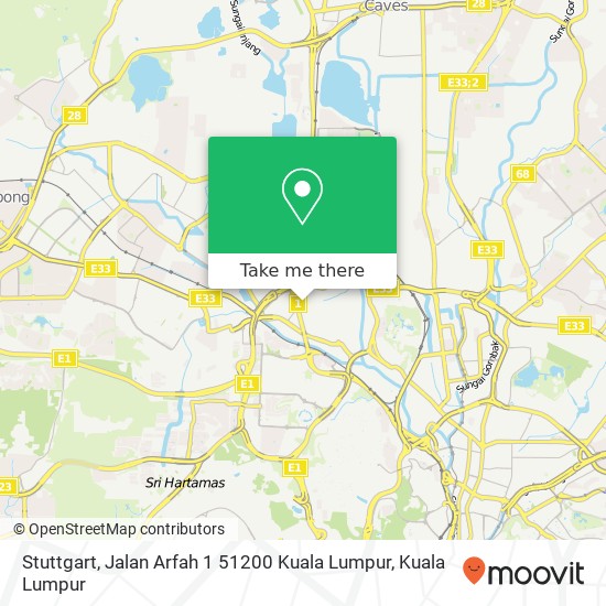 Stuttgart, Jalan Arfah 1 51200 Kuala Lumpur map