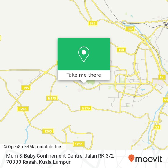 Mum & Baby Confinement Centre, Jalan RK 3 / 2 70300 Rasah map