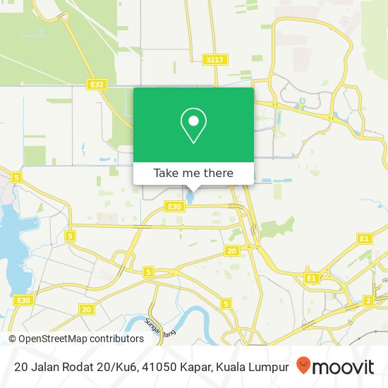 20 Jalan Rodat 20 / Ku6, 41050 Kapar map