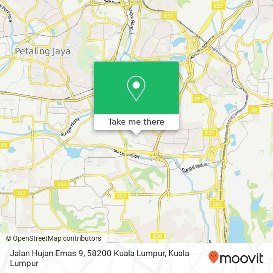Jalan Hujan Emas 9, 58200 Kuala Lumpur map