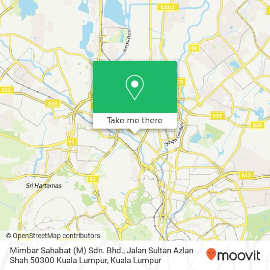 Mimbar Sahabat (M) Sdn. Bhd., Jalan Sultan Azlan Shah 50300 Kuala Lumpur map