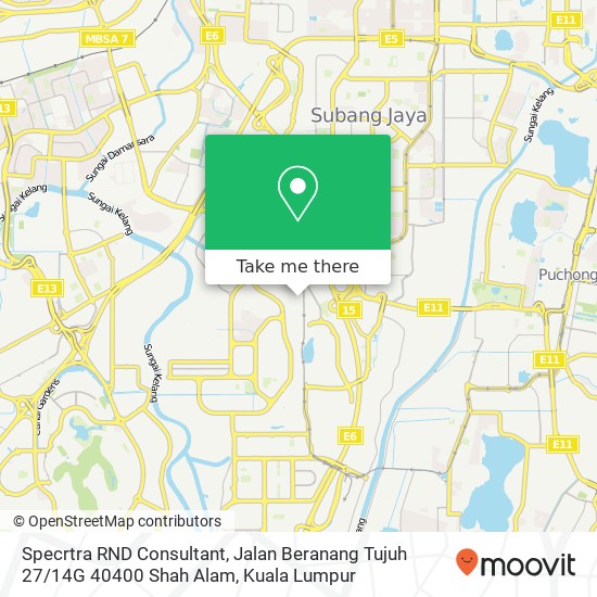 Specrtra RND Consultant, Jalan Beranang Tujuh 27 / 14G 40400 Shah Alam map