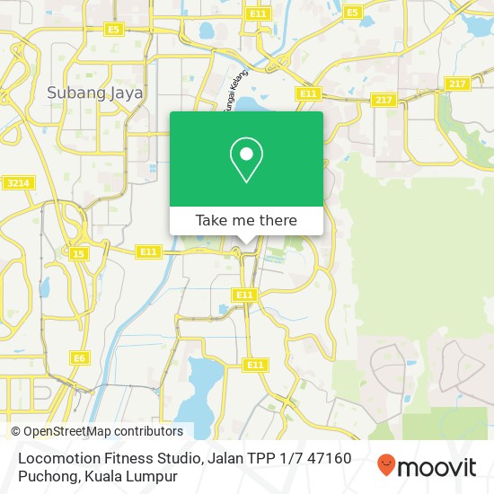 Locomotion Fitness Studio, Jalan TPP 1 / 7 47160 Puchong map