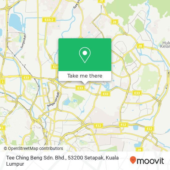 Tee Ching Beng Sdn. Bhd., 53200 Setapak map