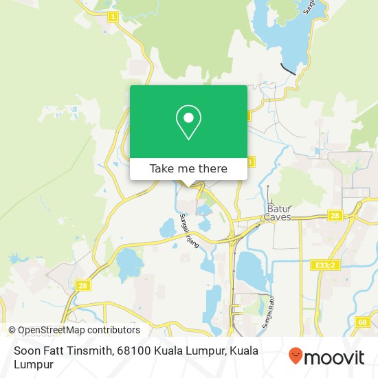 Peta Soon Fatt Tinsmith, 68100 Kuala Lumpur