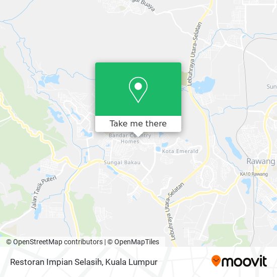 Restoran Impian Selasih map