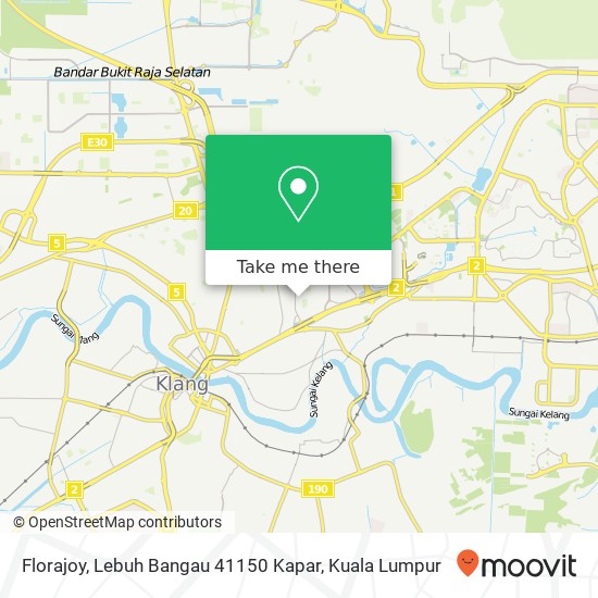 Peta Florajoy, Lebuh Bangau 41150 Kapar