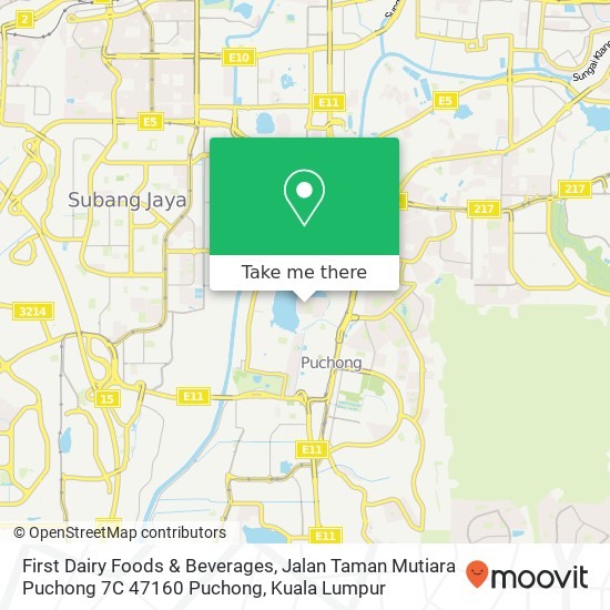First Dairy Foods & Beverages, Jalan Taman Mutiara Puchong 7C 47160 Puchong map