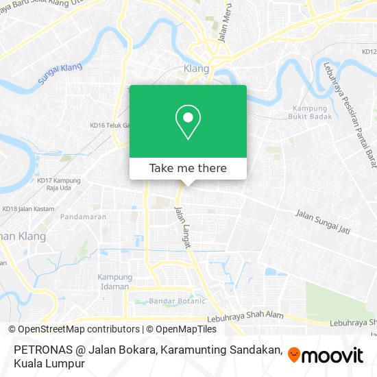 PETRONAS @ Jalan Bokara, Karamunting Sandakan map
