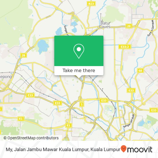 My, Jalan Jambu Mawar Kuala Lumpur map