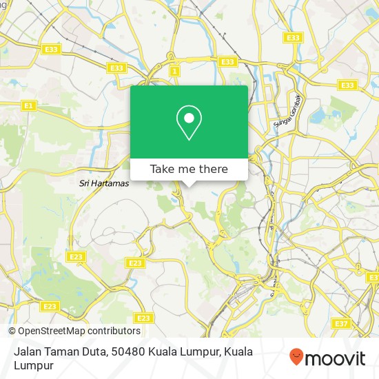 Peta Jalan Taman Duta, 50480 Kuala Lumpur