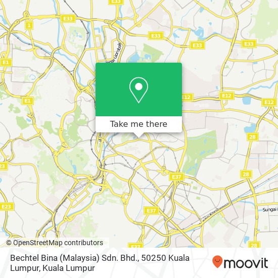 Bechtel Bina (Malaysia) Sdn. Bhd., 50250 Kuala Lumpur map