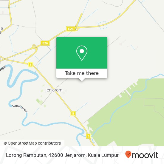 Lorong Rambutan, 42600 Jenjarom map