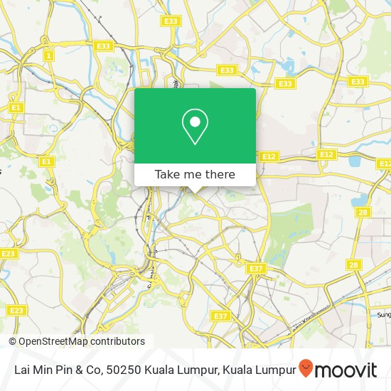 Lai Min Pin & Co, 50250 Kuala Lumpur map