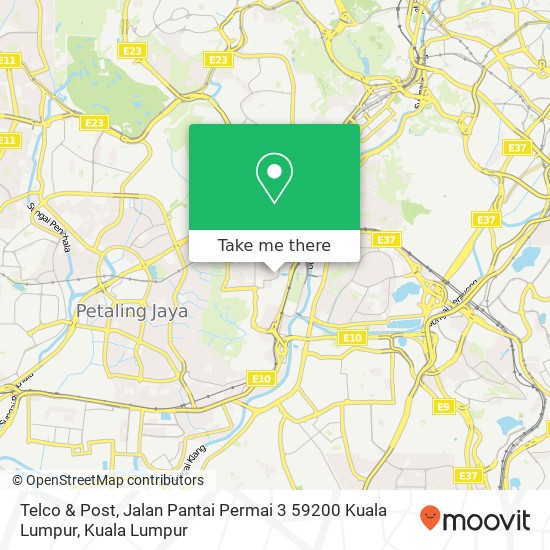 Telco & Post, Jalan Pantai Permai 3 59200 Kuala Lumpur map