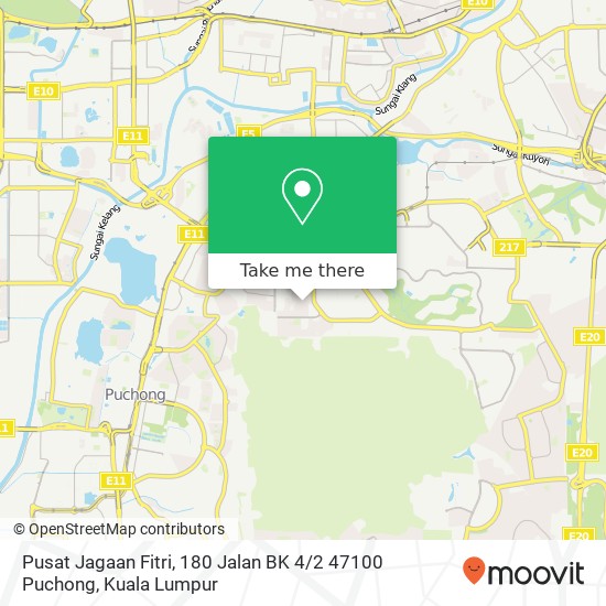 Pusat Jagaan Fitri, 180 Jalan BK 4 / 2 47100 Puchong map
