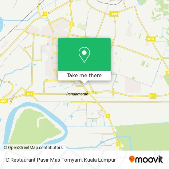 D'Restaurant Pasir Mas Tomyam map