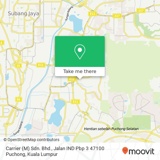 Peta Carrier (M) Sdn. Bhd., Jalan IND Pbp 3 47100 Puchong