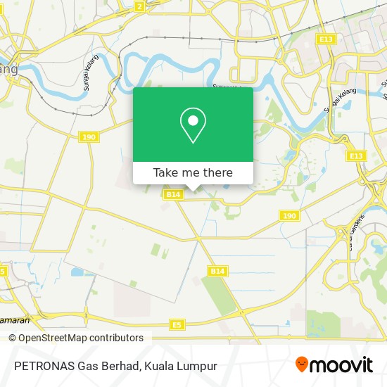 PETRONAS Gas Berhad map