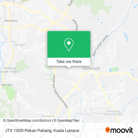 JTX 1000 Pekan Pahang map