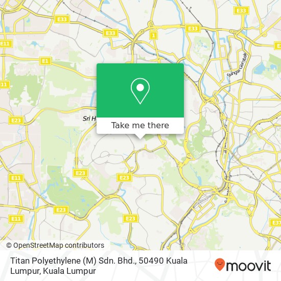 Titan Polyethylene (M) Sdn. Bhd., 50490 Kuala Lumpur map