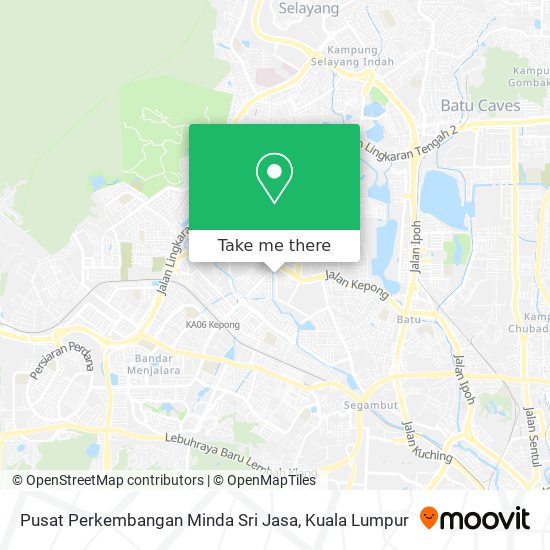 Pusat Perkembangan Minda Sri Jasa map